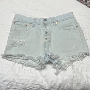 Levi’s Shorts 28” Button Fly Distressed